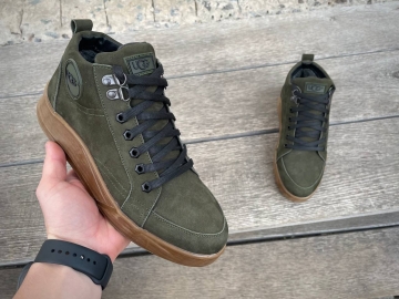 Стильные мужские ботинки Ugg хаки Т-713