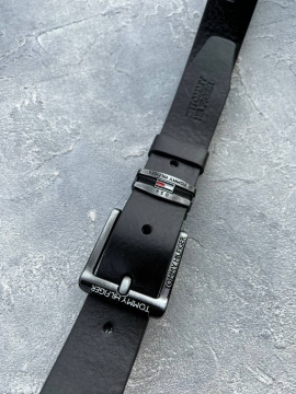 Стильный кожаный мужской ремень Tommy Р-250