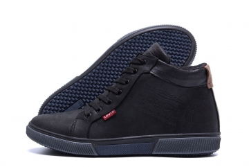 Черные теплые зимние мужские ботинки Levis Т-727