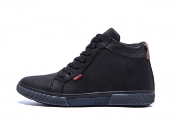 Черные теплые зимние мужские ботинки Levis Т-727