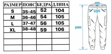 Модні зимові спортивні штани на флісі Б-433