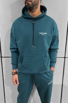 Модний темно-зелений спортивний костюм Black Island К-593