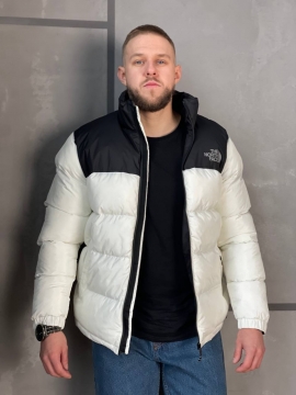 Белая мужская зимняя куртка TNF К-905