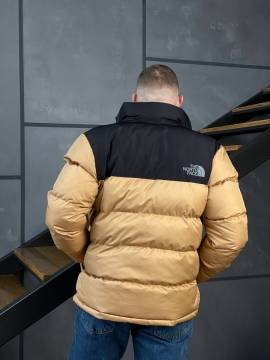 Модная зимняя светло коричневая куртка TNF К-906