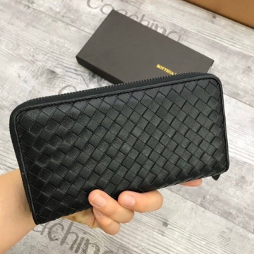 Мужской кожаный клатч  Bottega Veneta на молнии К-109