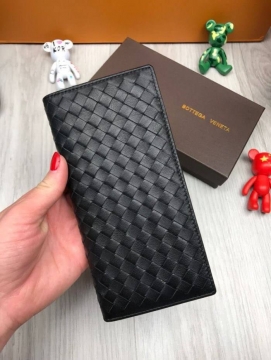 Мужской кожаный длинный кошелек Bottega Veneta К-111