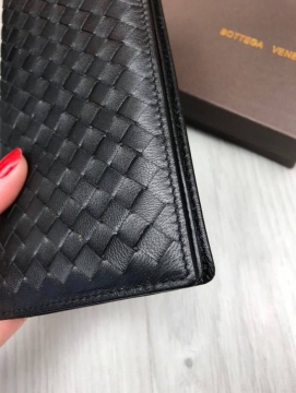 Мужской кожаный длинный кошелек Bottega Veneta К-111
