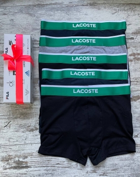 Мужской комплект из 5шт нижнего белья Lacoste Т-46