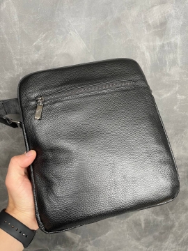 Чоловіча шкіряна сумка Armani через плече С-84