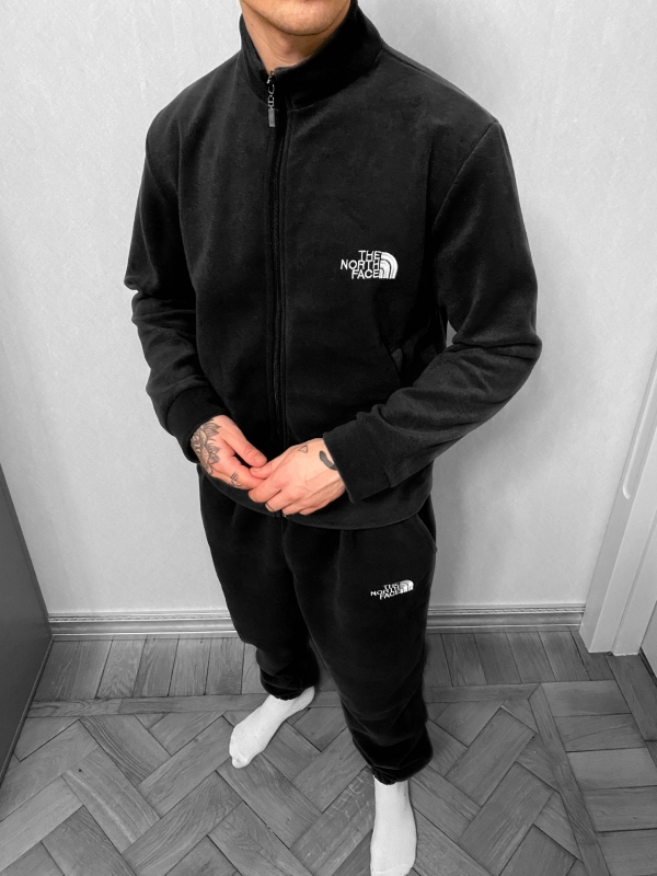 Чорний брендовий костюм north face із полара К-625