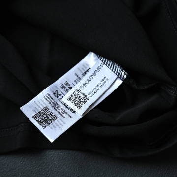 Черная мужская брендовая футболка Armani люкс Ф-1078