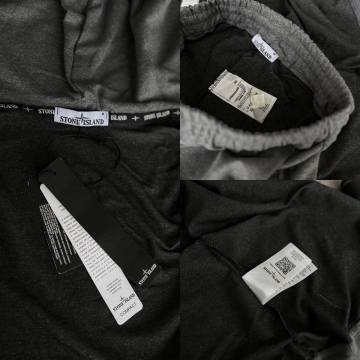 Темно серый весенний спортивный костюм Stone island К-626