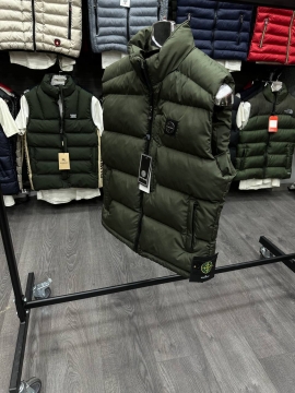 Модна брендова жилетка Stone island хакі К-960