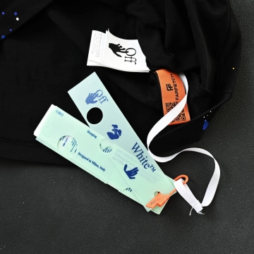 Модная черная мужская брендовая футболка off white Ф-1083
