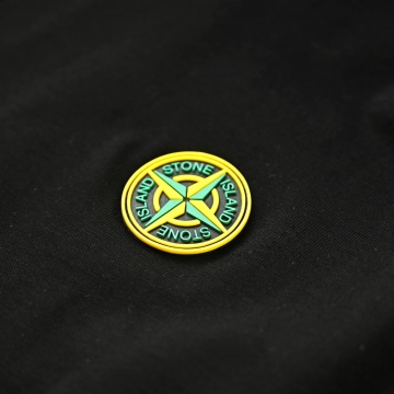 Модна чорна футболка Stone island Ф-1085