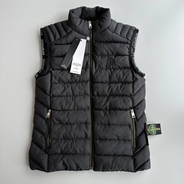 Стеганая черная жилетка Stone island К-976
