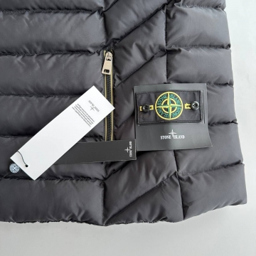 Стеганая черная жилетка Stone island К-976