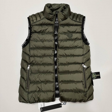 Брендовая мужская жилетка Stone island хаки К-977