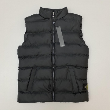 Чоловіча чорна стьобана жилетка Stone island весна-осінь К-978