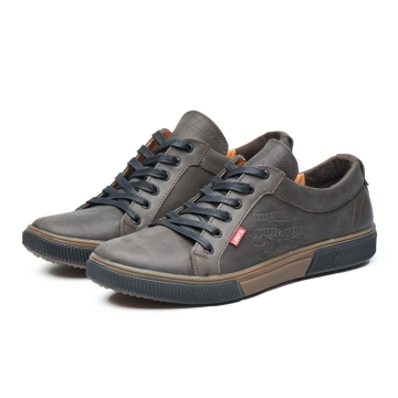 Темно коричневые кеды Levis Т-798