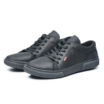 Черные низкие кеды Levis весна-осень Т-799