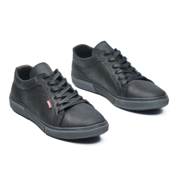 Черные низкие кеды Levis весна-осень Т-799
