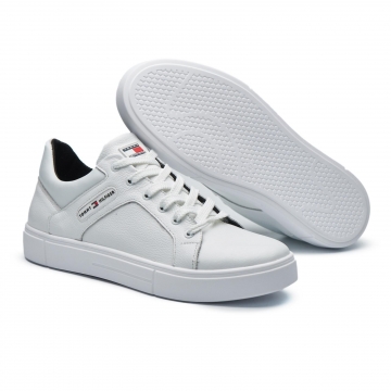 Білі кросівки Tommy із натуральної шкіри Т-803
