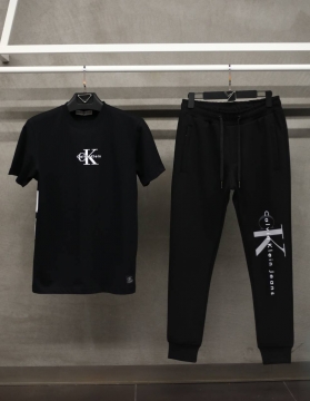 Брендовый мужской комплект Calvin штаны и футболка К-661