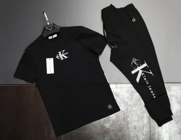 Брендовый мужской комплект Calvin штаны и футболка К-661