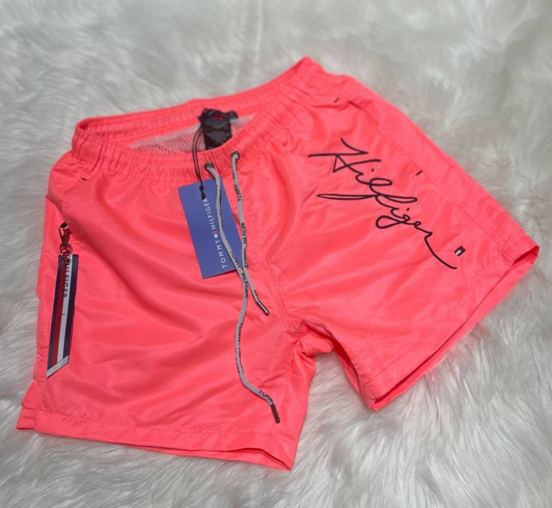 Модные розовые шорты Tommy С-479