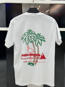 Белая брендовая футболка Palm angels Ф-1276