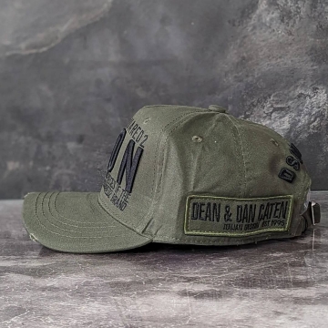 Модная мужская кепка Dsquared хаки К-111