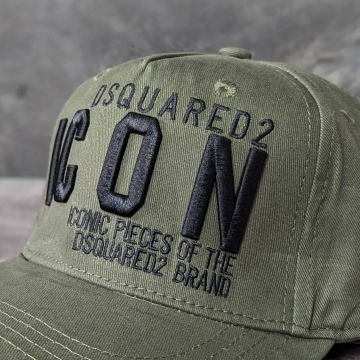 Модная мужская кепка Dsquared хаки К-111