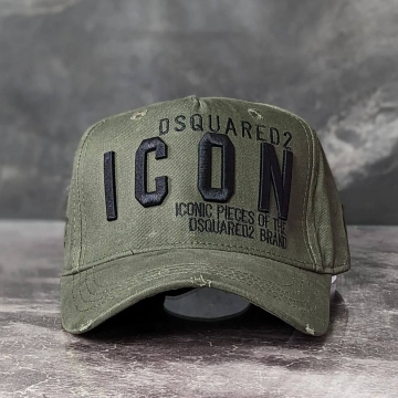Модная мужская кепка Dsquared хаки К-111