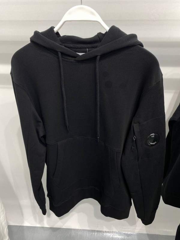Брендовое черное худи CP Company Т-895
