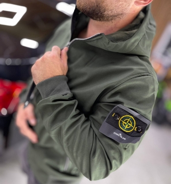 Чоловіча вітровка Stone island хакі К-1077