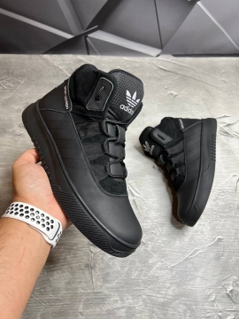 Мужские зимние ботинки из натуральной плотной кожи Т-841