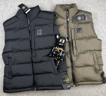 Мужская брендовая жилетка Stone island хаки К-1113