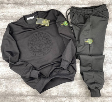 Брендовий чоловічий комплект Stone Island світшот та штани К-747