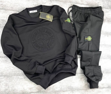 Брендовий чоловічий комплект Stone Island світшот та штани К-747