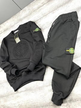 Брендовий чоловічий комплект Stone Island світшот та штани К-747