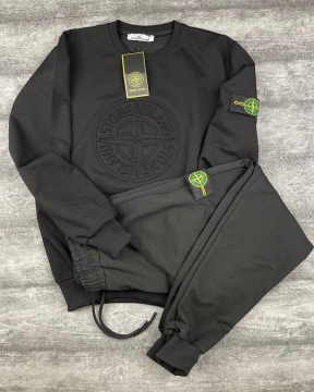 Брендовий чоловічий комплект Stone Island світшот та штани К-747
