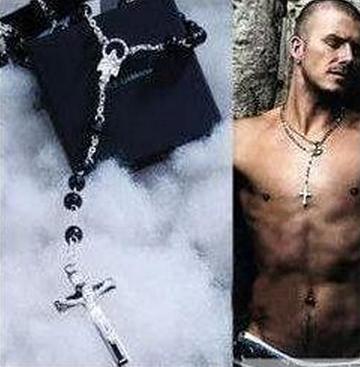 Мужская Цепочка Крестик DG David Beckham