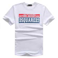 Стильная Мужская Белая Футболка Dsquared Ф-155