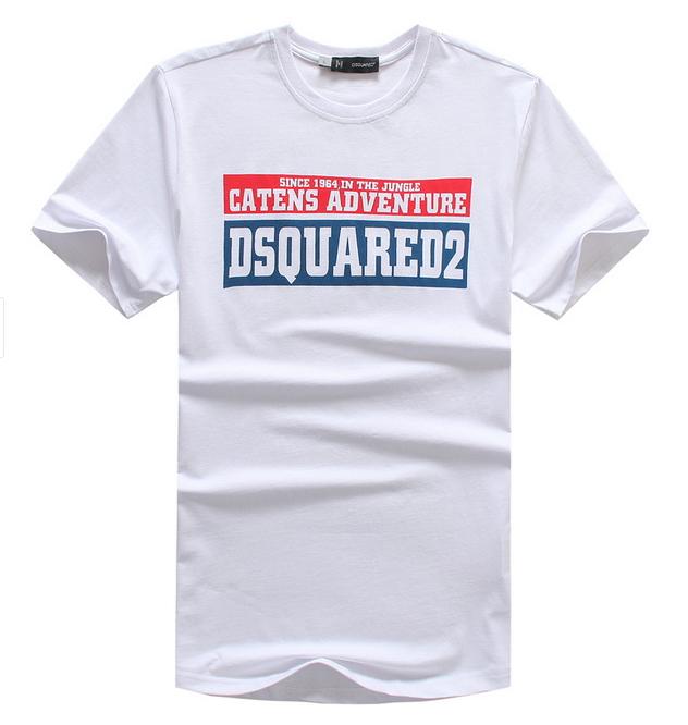 Стильная Мужская Белая Футболка Dsquared Ф-155
