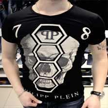 Черная Мужская Футболка Philipp Plein Ф-217