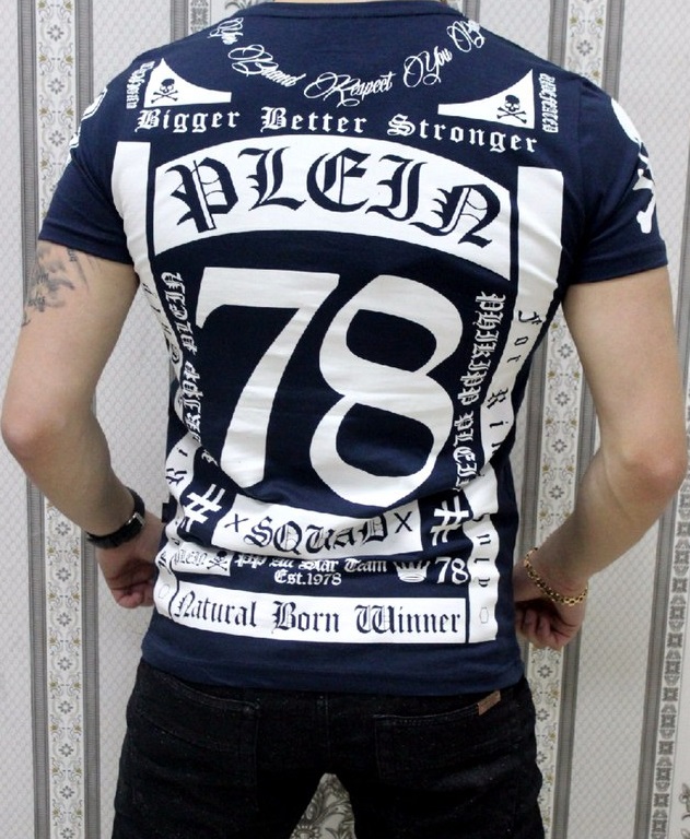 Футболка Синяя Мужская Philipp Plein Ф-223