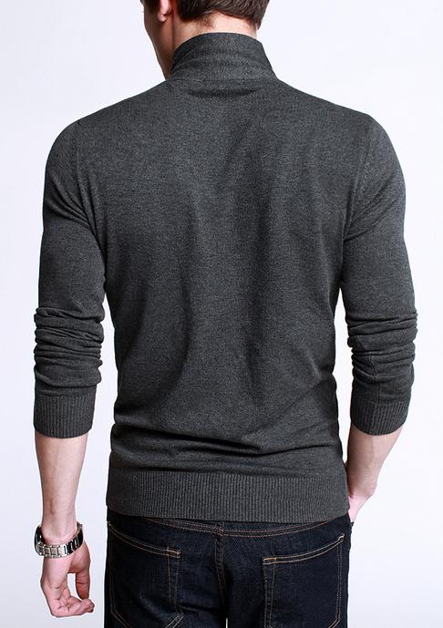 Серый Мужской Свитер S-79