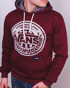Молодежная Толстовка Vans с Капюшоном 2 цвета Т-165