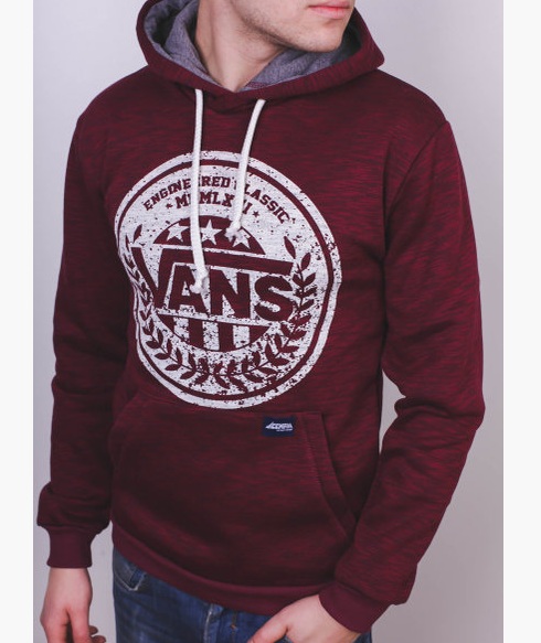 Молодежная Толстовка Vans с Капюшоном 2 цвета Т-165
